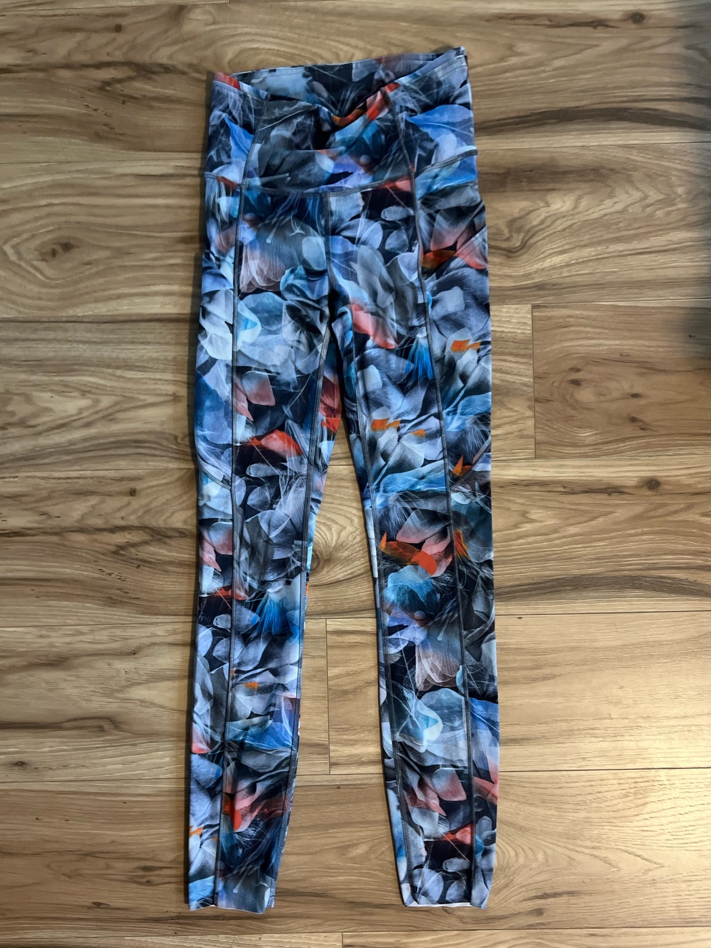 Lululemon Fast and Free Luminescent Floral Multi High-Waist Active Leggings 2